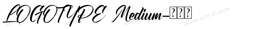 LOGOTYPE Medium字体转换